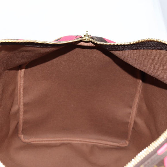 LOUIS VUITTON Monogram graffiti Keepall 50 Boston Bag Gold M93698 Auth 131813SV