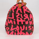 LOUIS VUITTON Monogram graffiti Keepall 50 Boston Bag Gold M93698 Auth 131813SV-3