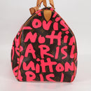 LOUIS VUITTON Monogram graffiti Keepall 50 Boston Bag Gold M93698 Auth 131813SV-4