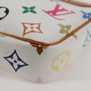 LOUIS VUITTON Multicolor Pochette Accessoires Pouch White M92649 LV Auth 131817V-14
