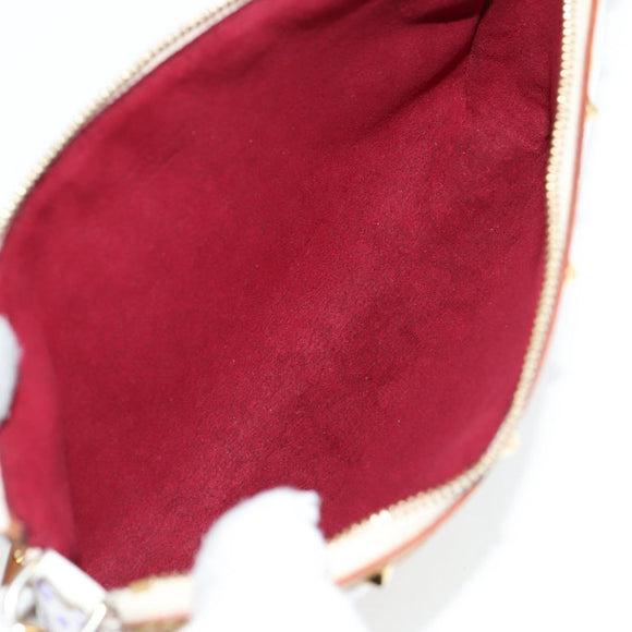 LOUIS VUITTON Multicolor Pochette Accessoires Pouch White M92649 LV Auth 131817V