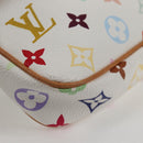 LOUIS VUITTON Multicolor Pochette Accessoires Pouch White M92649 LV Auth 131819V-9