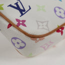 LOUIS VUITTON Multicolor Pochette Accessoires Pouch White M92649 LV Auth 131819V-15