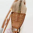 LOUIS VUITTON Multicolor Pochette Accessoires Pouch White M92649 LV Auth 131819V-17