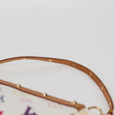 LOUIS VUITTON Multicolor Pochette Accessoires Pouch White M92649 LV Auth 131819V-8