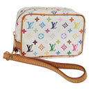 LOUIS VUITTON Monogram Multicolor Trousse Wapity White M58033 LV Auth 131821V-1