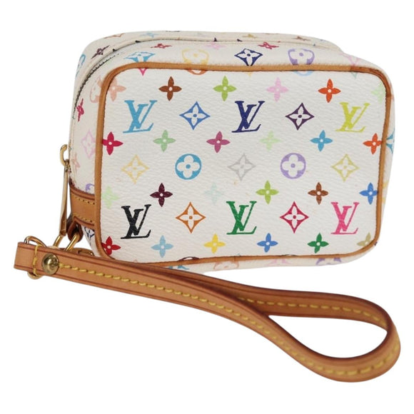LOUIS VUITTON Monogram Multicolor Trousse Wapity White M58033 LV Auth 131821V