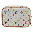 LOUIS VUITTON Monogram Multicolor Trousse Wapity White M58033 LV Auth 131821V-2