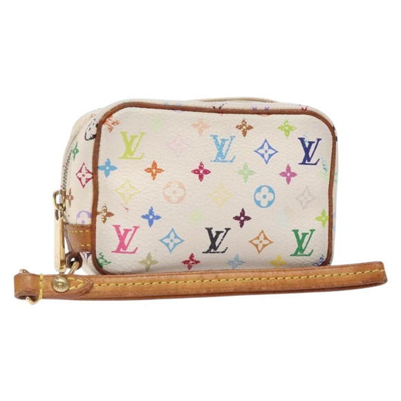 LOUIS VUITTON Monogram Multicolor Trousse Wapity White M58033 LV Auth 131822