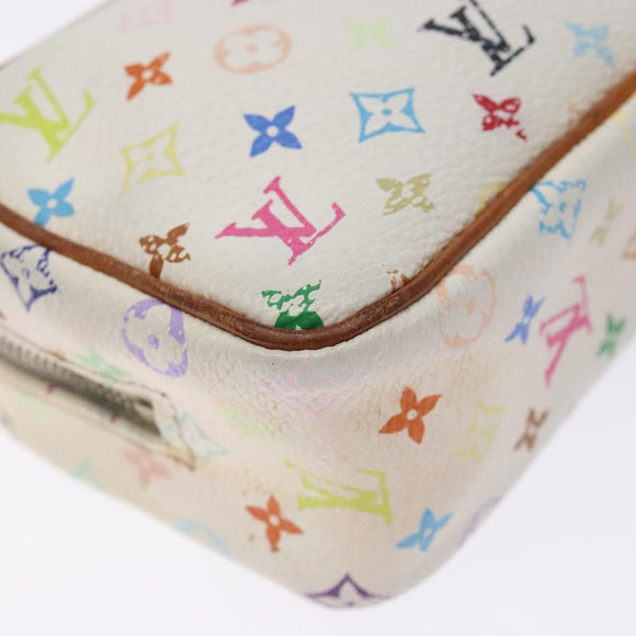 LOUIS VUITTON Monogram Multicolor Trousse Wapity White M58033 LV Auth 131822