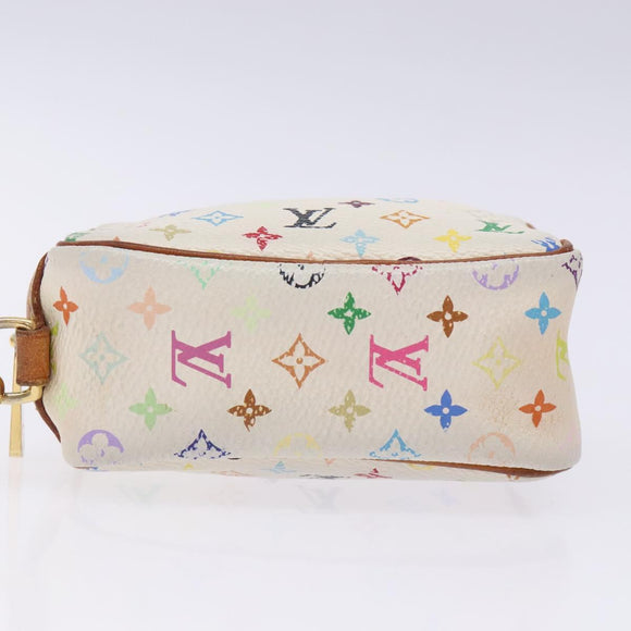 LOUIS VUITTON Monogram Multicolor Trousse Wapity White M58033 LV Auth 131822