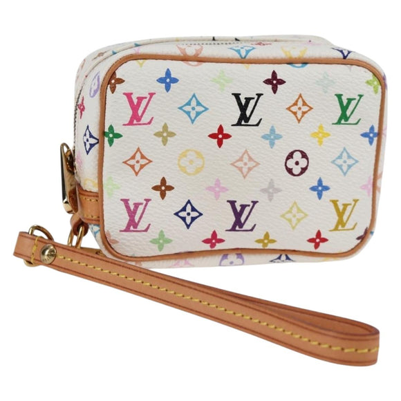 LOUIS VUITTON Monogram Multicolor Trousse Wapity White M58033 LV Auth 131823V