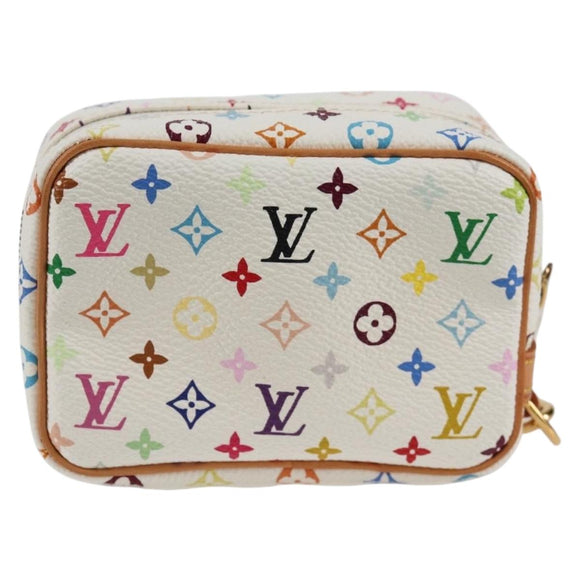 LOUIS VUITTON Monogram Multicolor Trousse Wapity White M58033 LV Auth 131823V