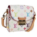 LOUIS VUITTON Monogram Multicolor Heart Breaker Bag White M40660 Auth 131824SV-1