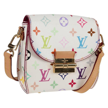 LOUIS VUITTON Monogram Multicolor Heart Breaker Bag White M40660 Auth 131824SV
