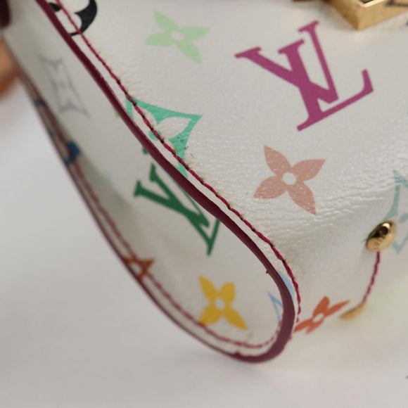 LOUIS VUITTON Monogram Multicolor Heart Breaker Bag White M40660 Auth 131824SV