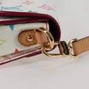 LOUIS VUITTON Monogram Multicolor Heart Breaker Bag White M40660 Auth 131824SV-18