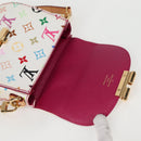 LOUIS VUITTON Monogram Multicolor Heart Breaker Bag White M40660 Auth 131824SV-19