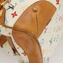 LOUIS VUITTON Monogram Multicolor Claudia Hand Bag White M40193 LV Auth 131825-9