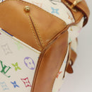 LOUIS VUITTON Monogram Multicolor Claudia Hand Bag White M40193 LV Auth 131825-14