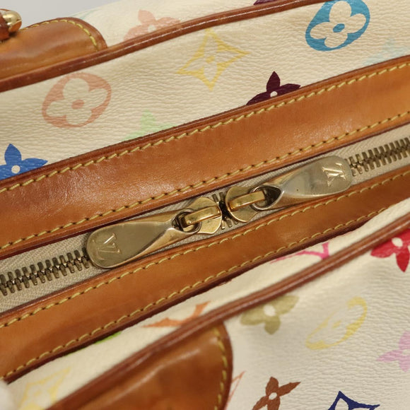 LOUIS VUITTON Monogram Multicolor Claudia Hand Bag White M40193 LV Auth 131825