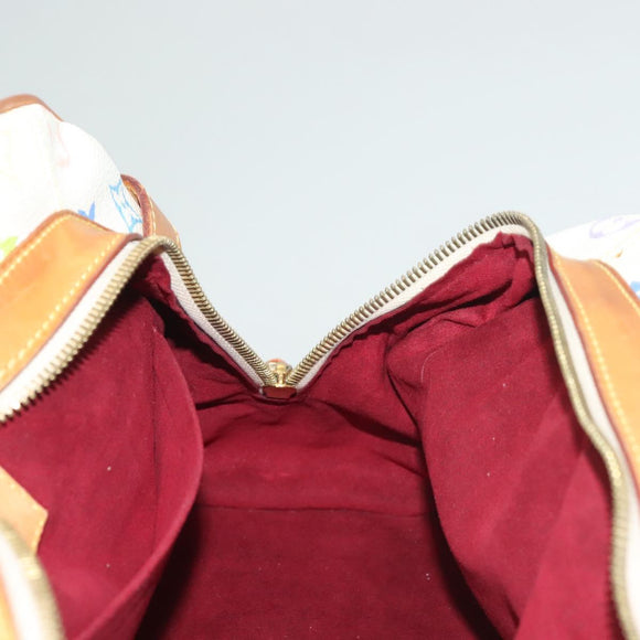 LOUIS VUITTON Monogram Multicolor Claudia Hand Bag White M40193 LV Auth 131825