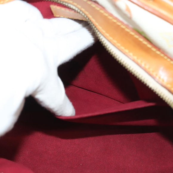 LOUIS VUITTON Monogram Multicolor Claudia Hand Bag White M40193 LV Auth 131825