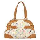 LOUIS VUITTON Monogram Multicolor Claudia Hand Bag White M40193 LV Auth 131825-13