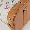 LOUIS VUITTON Monogram Multicolor Alma GM Hand Bag White M40441 LV Auth 131827V-18