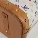 LOUIS VUITTON Monogram Multicolor Alma GM Hand Bag White M40441 LV Auth 131827V-9