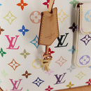 LOUIS VUITTON Monogram Multicolor Alma GM Hand Bag White M40441 LV Auth 131827V-10