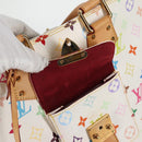 LOUIS VUITTON Monogram Multicolor Alma GM Hand Bag White M40441 LV Auth 131827V-20