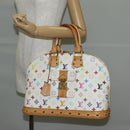LOUIS VUITTON Monogram Multicolor Alma GM Hand Bag White M40441 LV Auth 131827V-27