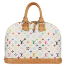 LOUIS VUITTON Monogram Multicolor Alma GM Hand Bag White M40441 LV Auth 131827V-2