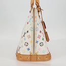 LOUIS VUITTON Monogram Multicolor Alma GM Hand Bag White M40441 LV Auth 131827V-4