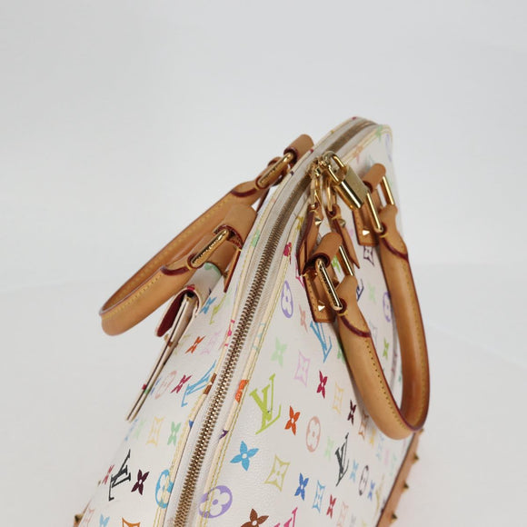 LOUIS VUITTON Monogram Multicolor Alma GM Hand Bag White M40441 LV Auth 131827V