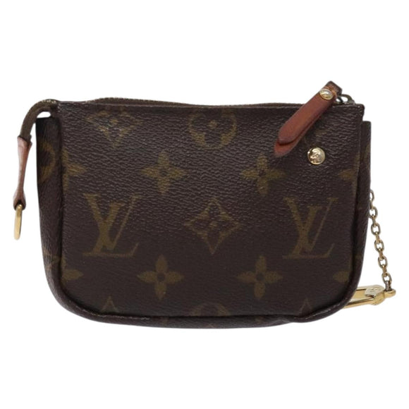 LOUIS VUITTON Monogram Label Collection Trousse Cre Pouch M63800 LV Auth 131828