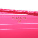CHANEL Boy Chanel Wallet Caviar Skin Pink Gold CC Auth 131833M-9