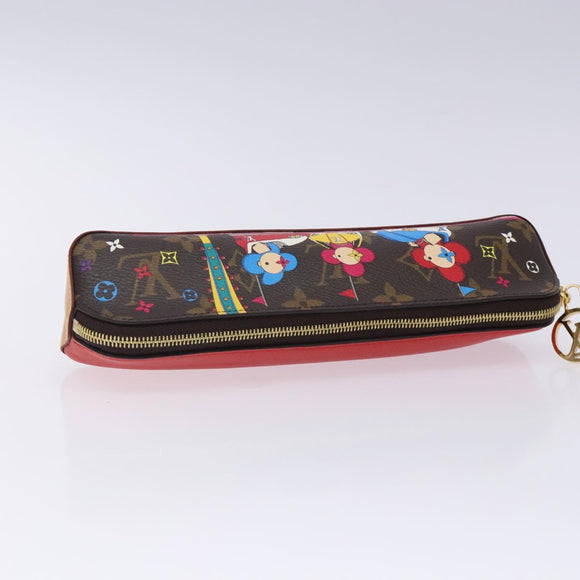 LOUIS VUITTON Monogram Vivienne Trousse Elizabeth Pen Case GI0540 LV Auth 131835