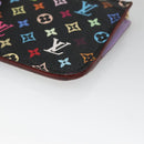 LOUIS VUITTON Monogram Pochette Cles NM Coin Purse Black M60279 Auth 131837-15