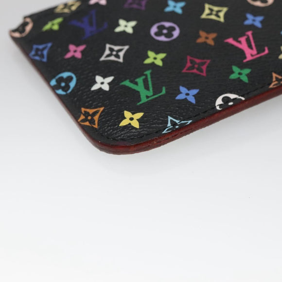 LOUIS VUITTON Monogram Pochette Cles NM Coin Purse Black M60279 Auth 131837