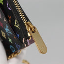 LOUIS VUITTON Monogram Pochette Cles NM Coin Purse Black M60279 Auth 131837-9