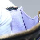 LOUIS VUITTON Monogram Pochette Cles NM Coin Purse Black M60279 Auth 131837-12