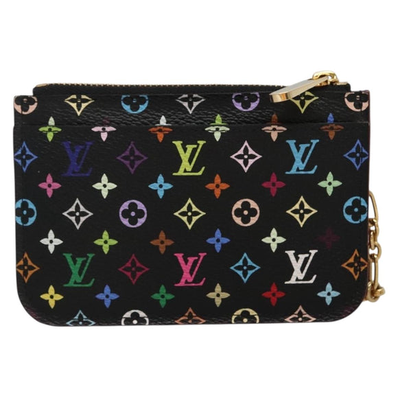 LOUIS VUITTON Monogram Pochette Cles NM Coin Purse Black M60279 Auth 131837