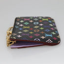 LOUIS VUITTON Monogram Pochette Cles NM Coin Purse Black M60279 Auth 131837-3
