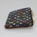 LOUIS VUITTON Monogram Pochette Cles NM Coin Purse Black M60279 Auth 131837-4
