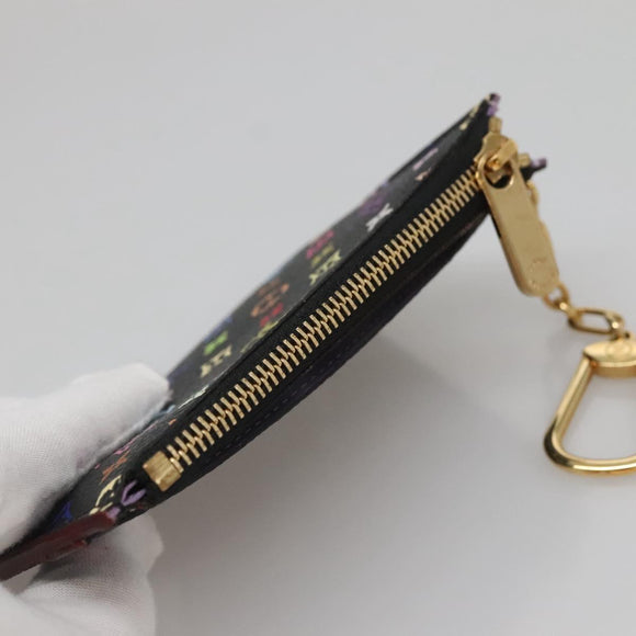 LOUIS VUITTON Monogram Pochette Cles NM Coin Purse Black M60279 Auth 131837