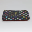 LOUIS VUITTON Monogram Pochette Cles NM Coin Purse Black M60279 Auth 131837-5