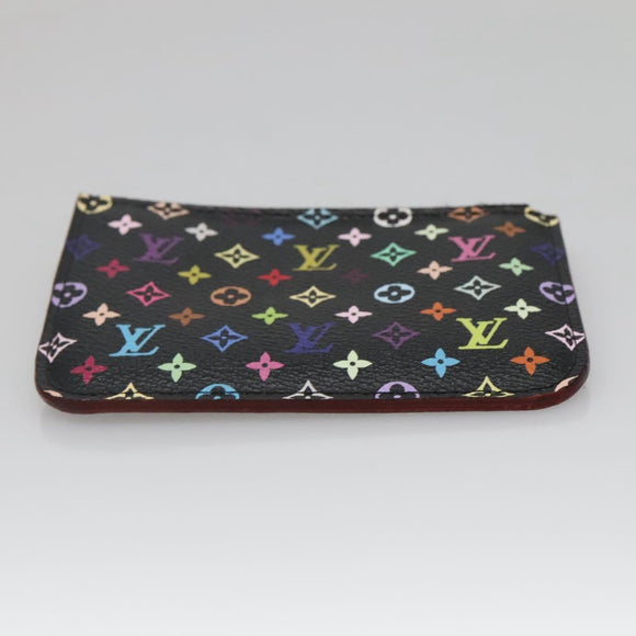 LOUIS VUITTON Monogram Pochette Cles NM Coin Purse Black M60279 Auth 131837