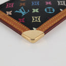 LOUIS VUITTON Multicolor Pochette Cles Münztäschchen Schwarz M13664 LV Auth 131839V-15